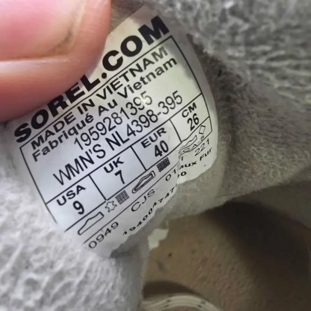 SOREL Kinetic RNEGD Caribou Waterproof Boots NL4398-395 Womens 9 Suede Hiking